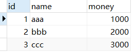 account表的数据